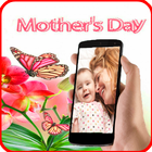 Mother's day card photo frame icon