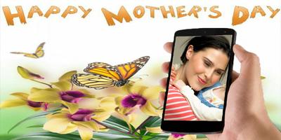 Mother's day card photo frame постер