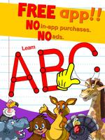 Learn ABC alphabet w animals Poster