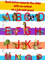 Learn ABC alphabet w animals captura de pantalla 2