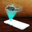Helicopter 3D Hologram
