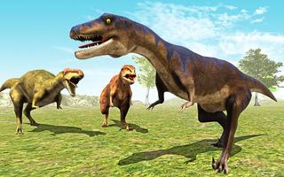 Dino Sim World - Jurassic Simulator Game Affiche