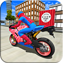 Super Hero Stunt Bike - Spider Hero Pizza Delivery APK