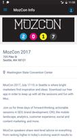 برنامه‌نما The Official MozCon 2017 App عکس از صفحه