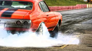 Burnout wheels Live wallpapers الملصق