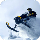 Extreme snowmobile. Wallpapers icône