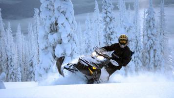 Extreme snowmobile. Wallpapers imagem de tela 2