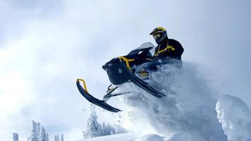 Extreme snowmobile. Wallpapers Plakat