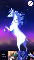 Unicorn Art Pin Lock Screen Security capture d'écran 2