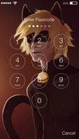 Cat Super Hero Ladybug Lock Screen Security पोस्टर