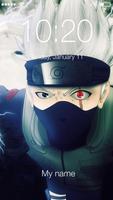 Kakashi Hatake Lock Screen HD Security Affiche