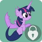 Unicorn Pony Mermaid App Lock Security icône