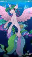 Unicorn Pony Mermaid App Lock Security Affiche