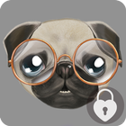 Cute Pug HD Keyboard Lock Screen biểu tượng