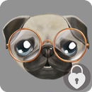 Cute Pug HD Keyboard Lock Screen APK