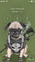 Cute Pug HD Keyboard Lock Screen ảnh chụp màn hình 1