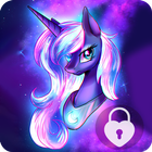 Pony Girl Lock Screen Security biểu tượng