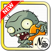 Learn to draw zombies vs plant-icoon