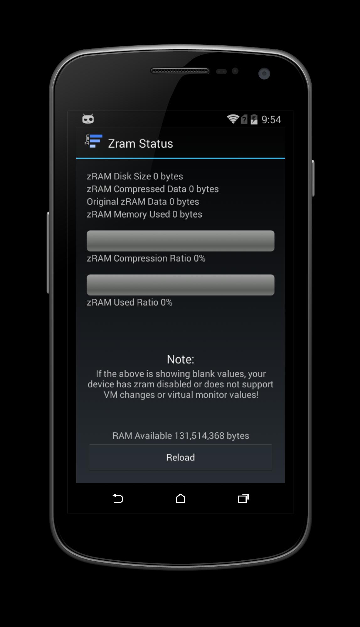 APK Zram Settings (deprecated) untuk Muat Turun Android