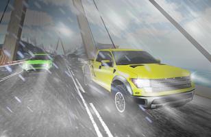 pickup car speed racing Affiche