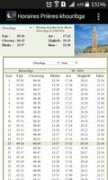 Horaire Prière Khouribga syot layar 2