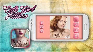 Cute Girl Tattoos Photo Editor ภาพหน้าจอ 1