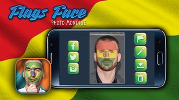 Flags Face Photo Editor Affiche