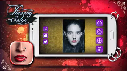 Piercing Salon Photo Montage APK download