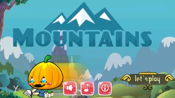 Mountains jump adventure game Affiche
