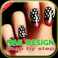 Nail Design Step by step Affiche