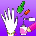 Nails Drawing And Coloring Pages