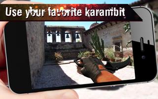 FPS Flippy Knife Camera View Simulator Plakat