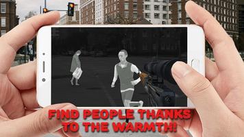 Visión térmica de francotirador cámara FPS Shooter Poster