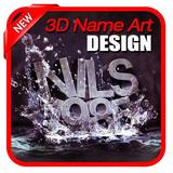 3D Name Art Design أيقونة