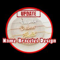 Name Bracelet Design Affiche