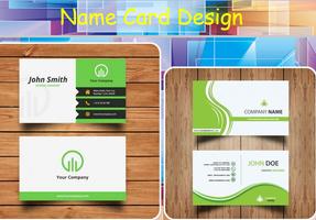 Name Card Design پوسٹر