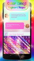 Color Emoji Keyboard Designs اسکرین شاٹ 1