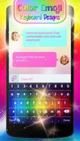 Color Emoji Keyboard Designs اسکرین شاٹ 2