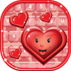Cute Hearts Keyboard Designs icon