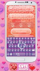 Cute Hearts Keyboard Designs APK download