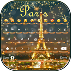 Paris Nacht Toetsenbord Thema-icoon
