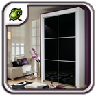 Black Wardrobe Closet Design ikon