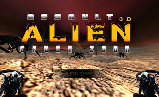 Assault Alien Crush Zone 3D plakat