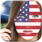 National Flag On Face Photo Editor icon