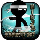 jumping naughty ninja game icône