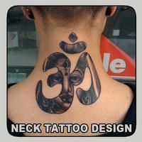 Neck Tattoo Design الملصق