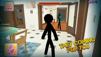 Neighbor Zombie Stickman 3D imagem de tela 1