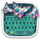 Neon Butterfly Keyboard Themes icon