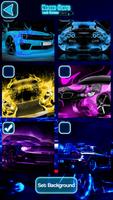 Neon Cars Lock Screen capture d'écran 1