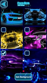 Neon Cars Lock Screen screenshot 1